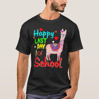 Camiseta Feliz Último Dia De Aula  Llama Alunos E Professor
