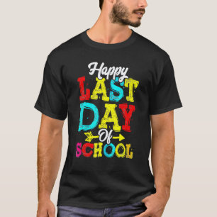 Camiseta Feliz Último Dia De Aula Olá Verão Alunos E
