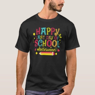 Camiseta Feliz Último Dia De Aula  Olá Verão Professor Alun