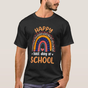 Camiseta Feliz Último Dia de Aula Para Professor Aluno Grad