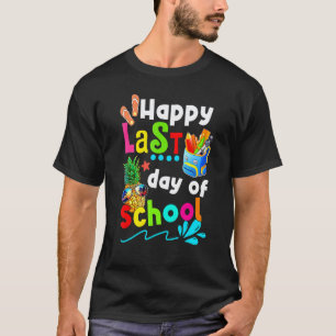 Camiseta Feliz Último Dia de Aula Professor Aluno Graduaçã
