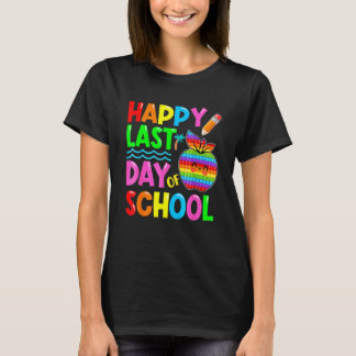 Camiseta Feliz Último Dia De Aula Professor Alunos Pop It