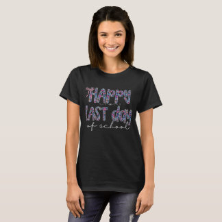 Camiseta Feliz Último Dia De Aula Professor Retro