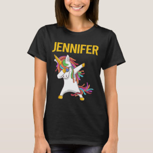 Camiseta Feliz Unicórnio - Nome da Jennifer