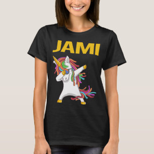Camiseta Feliz Unicórnio - Nome do Jami