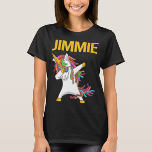 Camiseta Feliz Unicórnio - Nome Jimmie