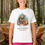 Camiseta Feliz Urso de Acampamento Férias Familiares Person<br><div class="desc">Urso de acampamento bonito combinando camisas familiares perfeitas para suas próximas férias familiares! Quer você vá a uma viagem de verão ou a uma aventura de acampamento, nossas camisas combinando com um design de urso de aquarela fofo farão sua viagem ainda mais na moda e diversão. A design apresenta ursos...</div>