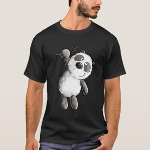 Camiseta Feliz Urso De Panda Para Fãs Selvagens De Animais