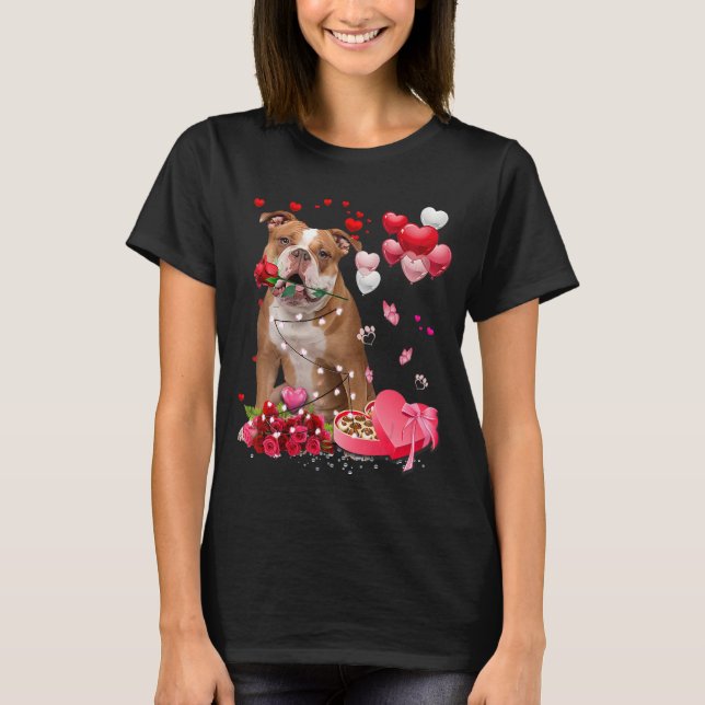 Camiseta Feliz Valenti, Rosa do Cachorro Inglês (Frente)