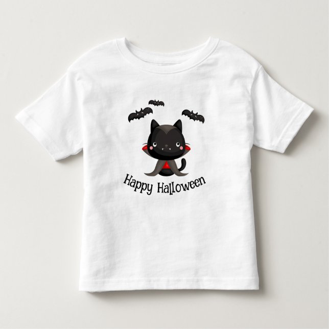 Camiseta Feliz Vampiro de Halloween (Frente)