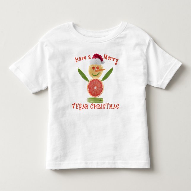 Camiseta Feliz Vegan Natal (Frente)