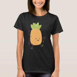 Camiseta Feliz Verão de dança do abacaxi