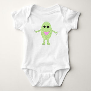 Camiseta Feliz Vestuário De Bebê Orgânico De Uva Verde