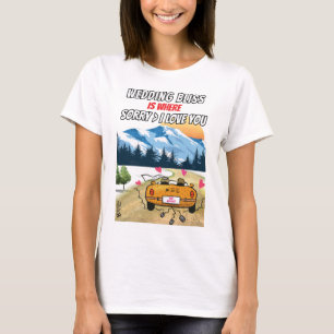 Camiseta Feliz vida casada, mulheres brancas