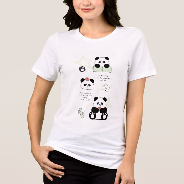 Camiseta Feliz Vida de Panda (Frente)