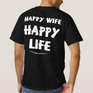 Camiseta Feliz vida feliz da esposa