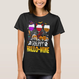 Camiseta Feliz Vinho Feliz de Halloween