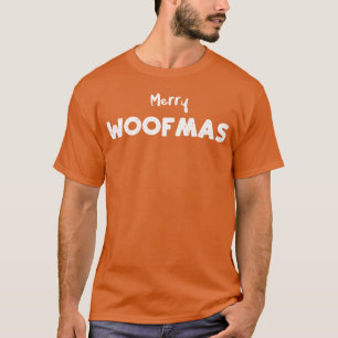 Camiseta Feliz Woofmas Cães engraçados