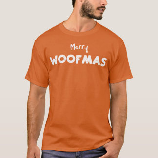 Camiseta Feliz Woofmas Cães engraçados