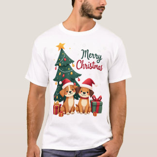 Camiseta Feliz Woofmas e Natal Perfeito