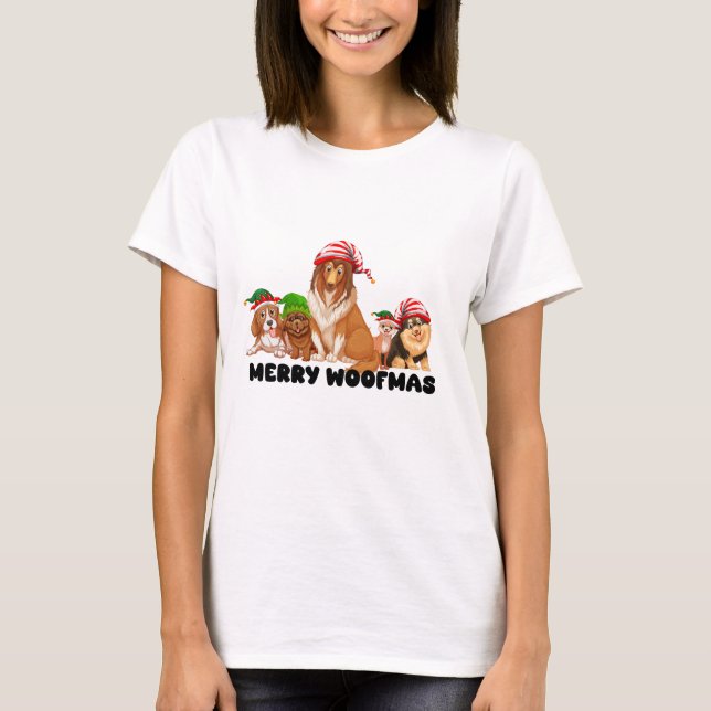 Camiseta Feliz Woofmas Natal (Frente)