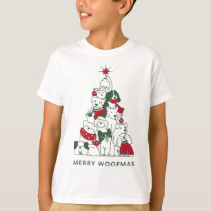 Camiseta Feliz Woofmas Natal Dog Fan Gift para o Natal