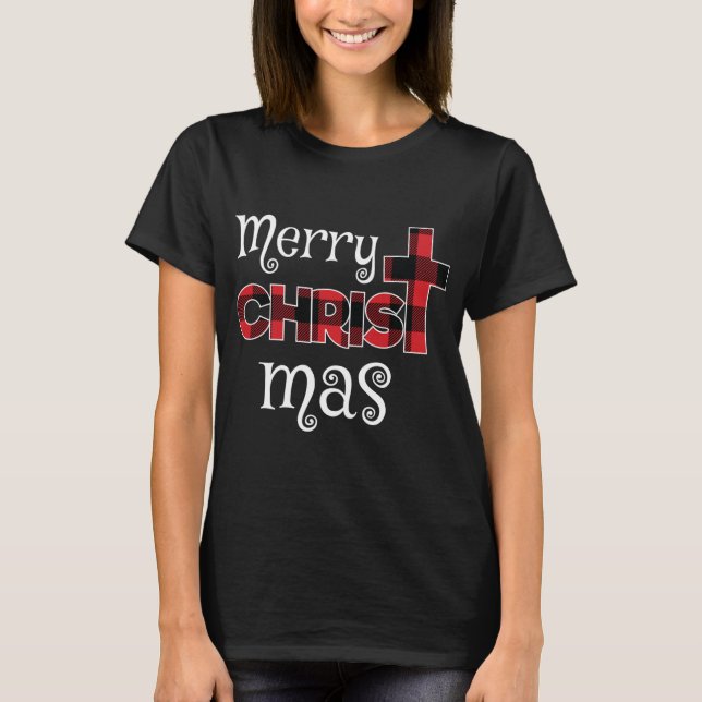 Camiseta Feliz Xadrez de Natal (Frente)