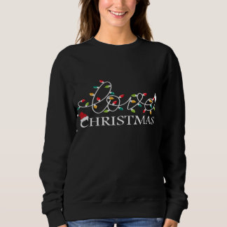 Camiseta Feliz Xmas Ama Noite de Natal Família Divertida