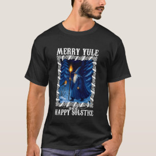 Camiseta Feliz Yule e Feliz Solstício Solstício de Inverno