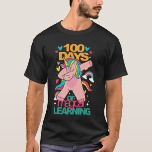 Camiseta felizes 100 dias de aprendizado mágico unicórnio p