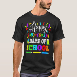 Camiseta Felizes 100 Dias de Escola 100ª Equação Matemática