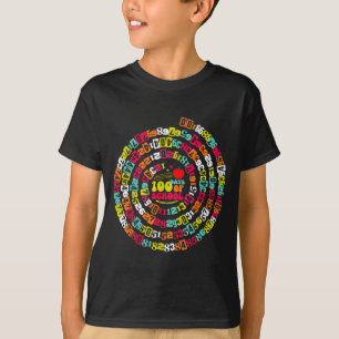 Camiseta Felizes 100 Dias De Escola Matemática Divertida Pr
