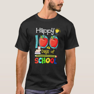 Camiseta Felizes 100 Dias De Escola   Professor Aluno Crian