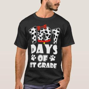 Camiseta Felizes 101 Dias Escola 1ª Série Cachorro 100 Dias