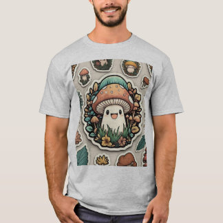 Camiseta "Felizes Amigos do Cogumelo"