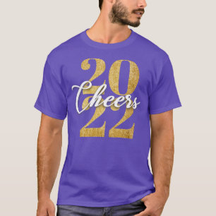 Camiseta Felizes anos novos Eve 2022 Felicitações Feriados