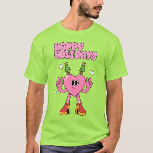 Camiseta Felizes Feriados - Coração das Festas
