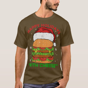 Camiseta Felizes Feriados de Natal Engraçado com Chee