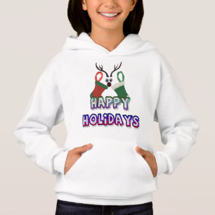 Camiseta Felizes Feriados e um Hoodie Feliz ano novo