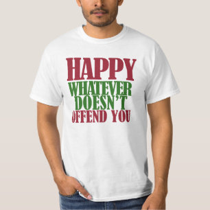 Camiseta Felizes Feriados Engraçados Paródia de Natal Feliz