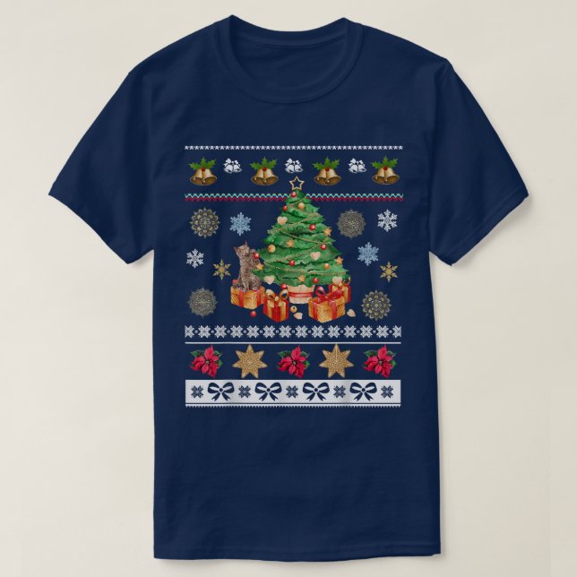 Camiseta Felizes Férias de Natal Férias Feias Feias de Inve (Frente do Design)