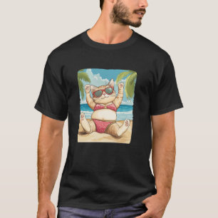 Camiseta Felizes Férias de Verão com este Biquíni de Fantas