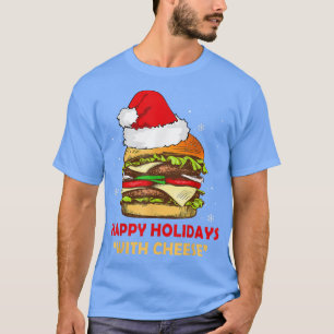 Camiseta Felizes Férias Engraçadas Com Presentes De Queijo