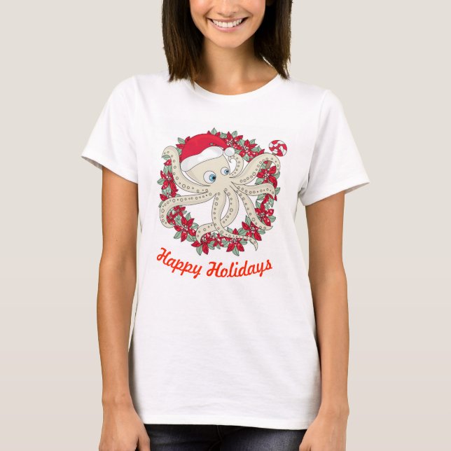 Camiseta Felizes Festas Polvo (Frente)