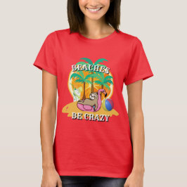 Camiseta FELIZMENTE Visto DE Férias Novelty BEACHES SEJA LO