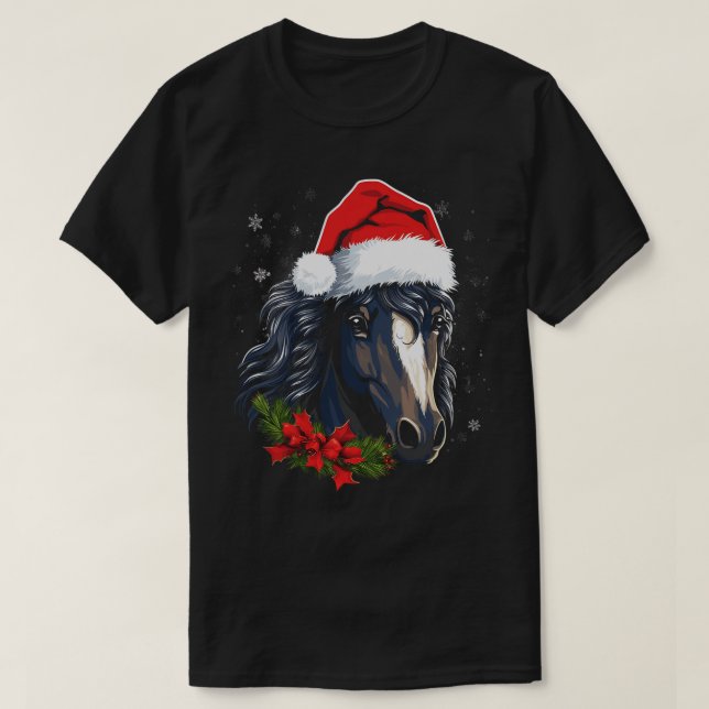 Camiseta Fell Pony Horse Christmas (Frente do Design)