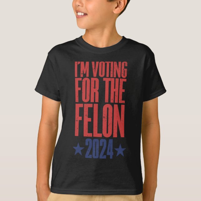 Camiseta Felon condenado em 2024 9 (Frente)