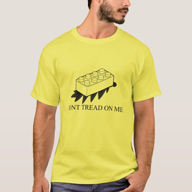 Camiseta Felpudo Express® Gadsden Flag Piada amarelo (Frente)