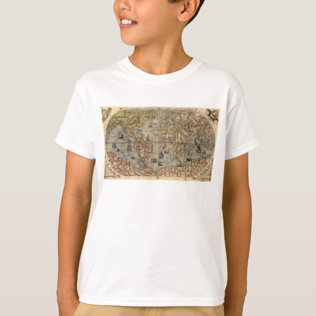 Camiseta Felpudo Express® Old Map #2 Kid (Frente)