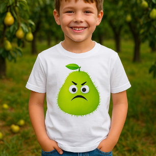 Camiseta Felpudo Grumado Caráter de Fruta Engraçado